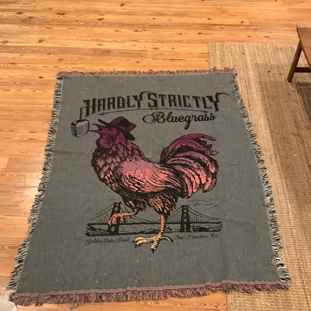 San Francisco Hardly strictly bluegrass festival blanket